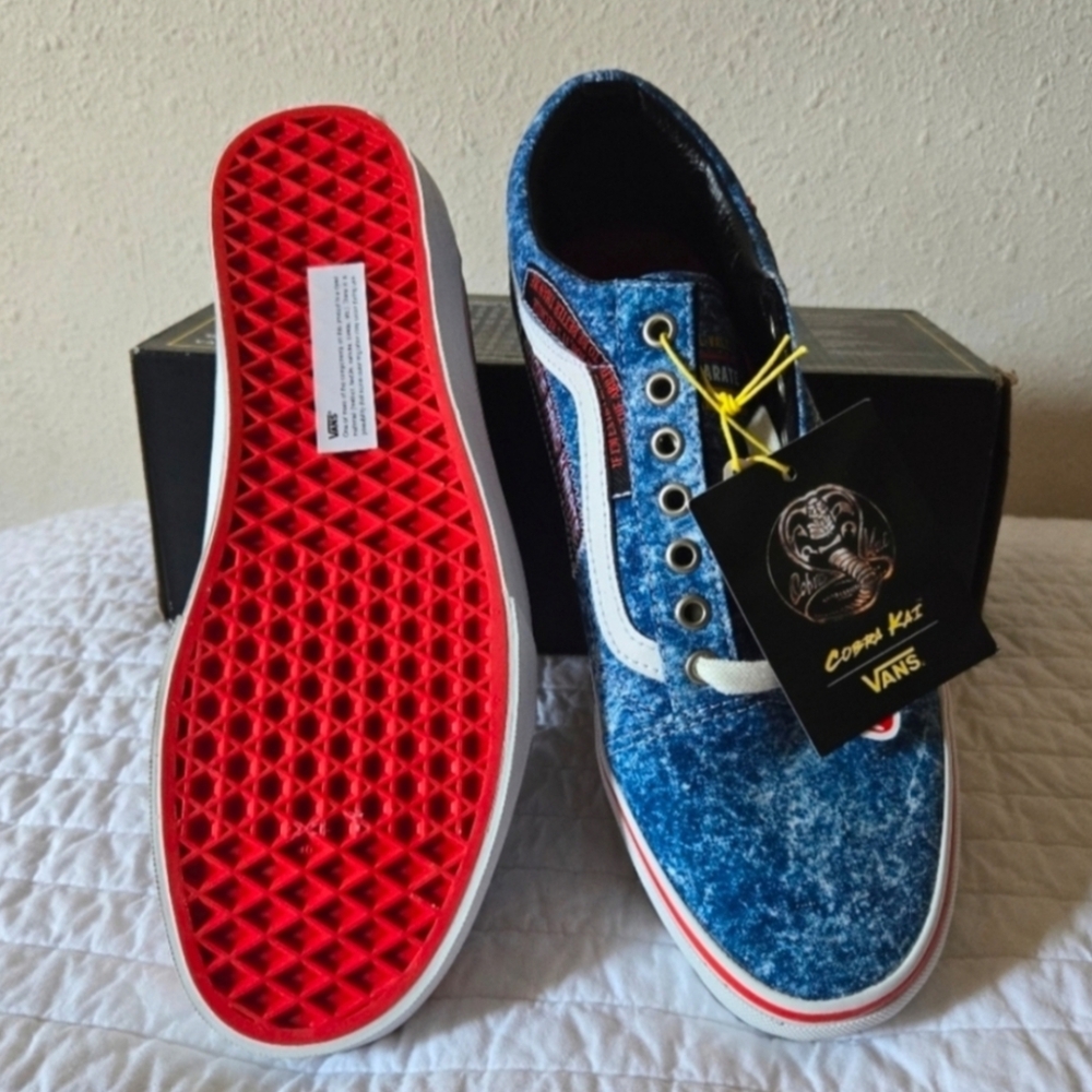 Vans Old Skool Cobra Kai Men 10 Eagle Fang Studded Shoes 092025 - Picture 7 of 8